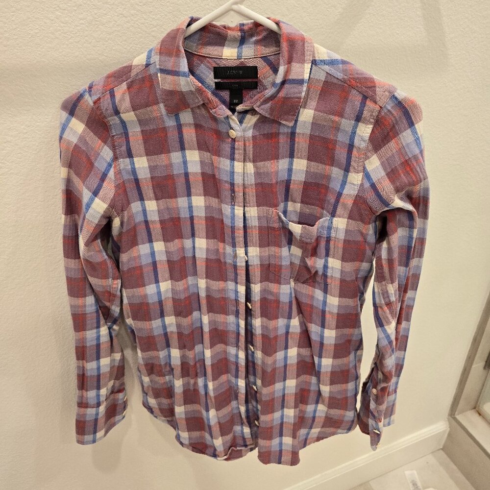 Jcrew checkered button down